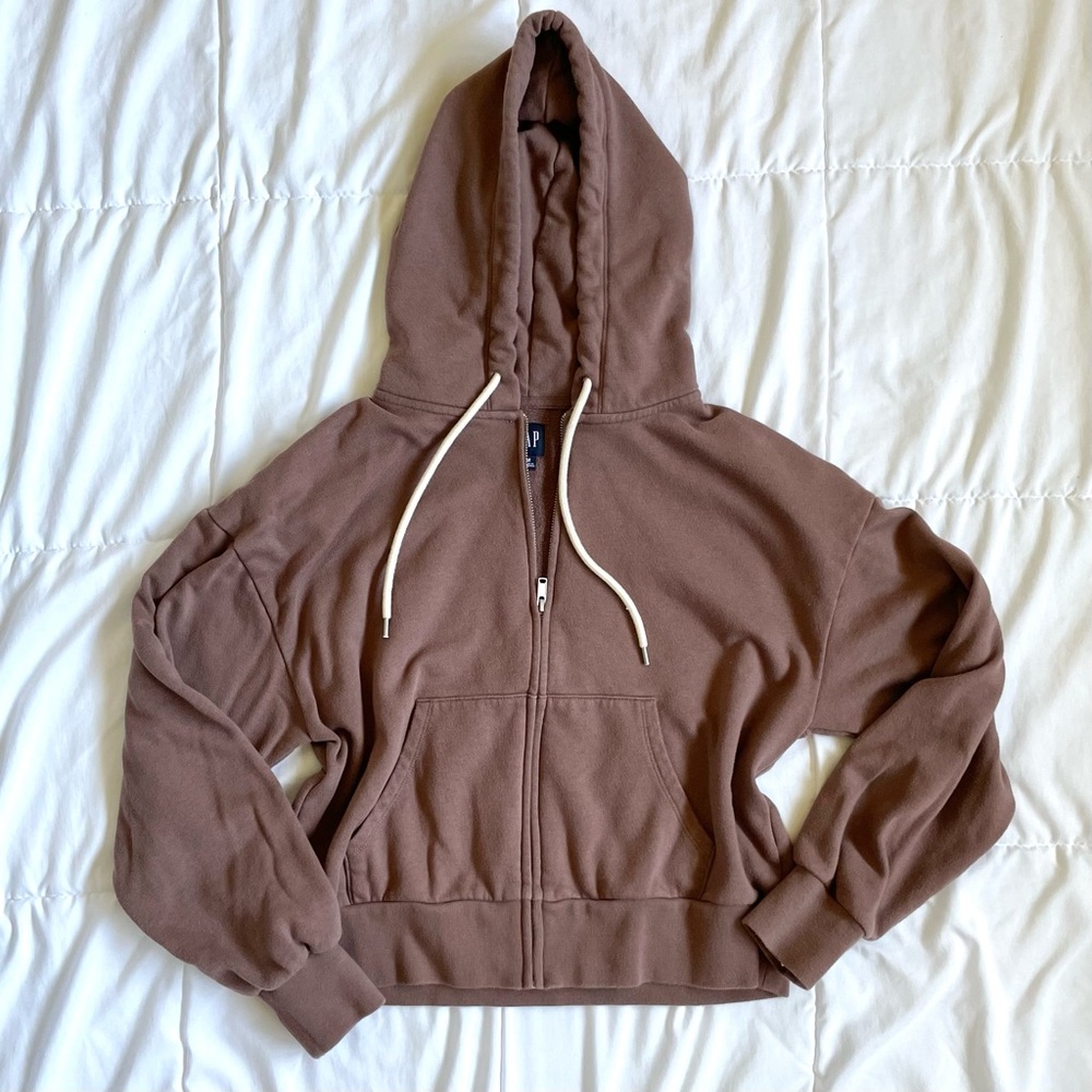 Brown Gap zip up hoodie